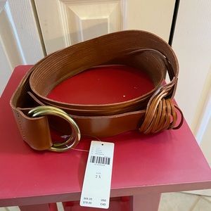 NWT Anthropologie Ladies Double Ring Belt 2x